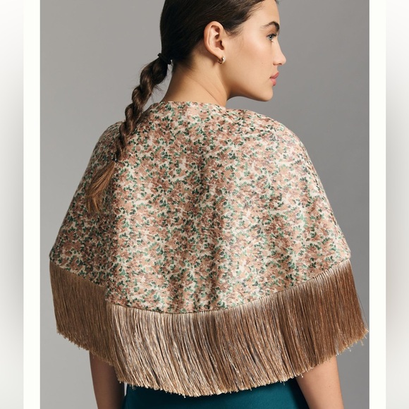 🛋️ Grandma’s Couch Fabric Fringe Caplet 🎭 - Picture 1 of 5